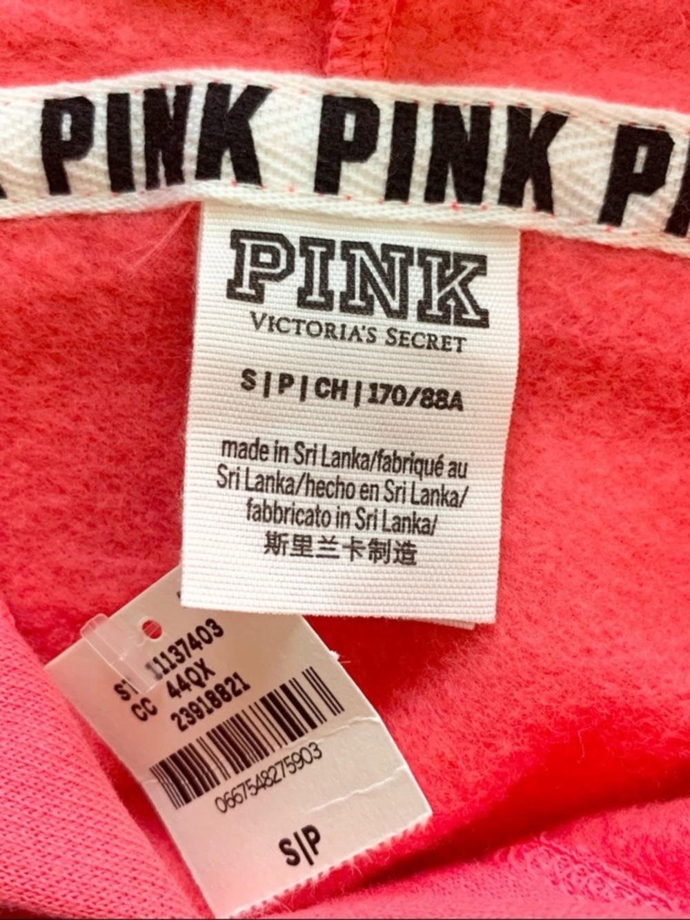 PINK Victoria’s Secret Hoodie Sweatshirt S New - Picture 3 of 8